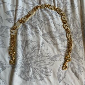 Marc Jacobs logo gold chain shoulder strap